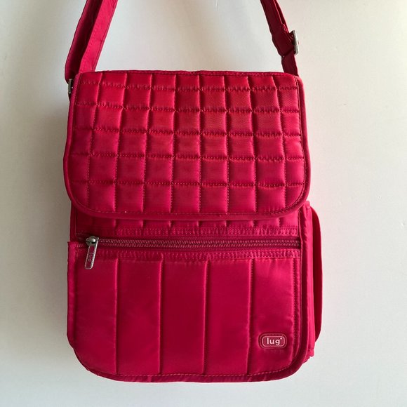 lug Handbags - LUG  Crossbody  Shoulder Handbag Messenger  in PINK  Plenty of  POCKETS